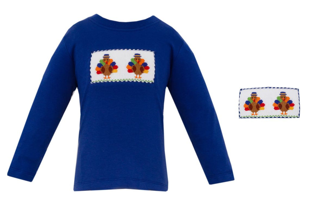 TURKEY BOY´S - Royal blue knit boy´s T-shirt L/S