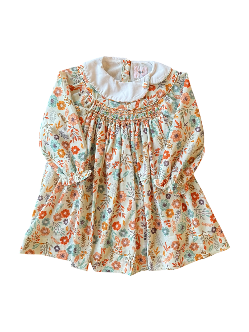 Girls Scarlet Dress - Floral