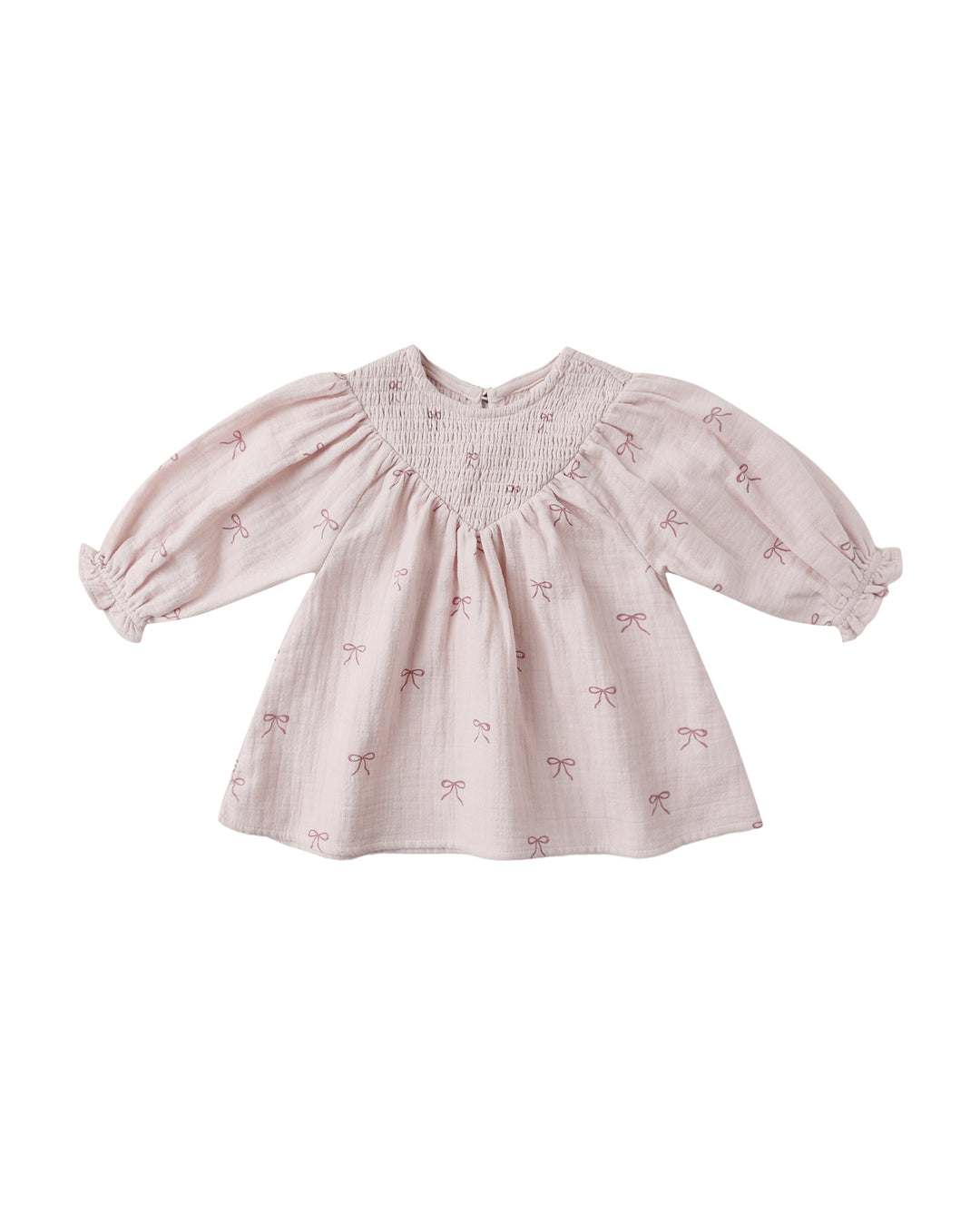 V Smocked Dress Bows