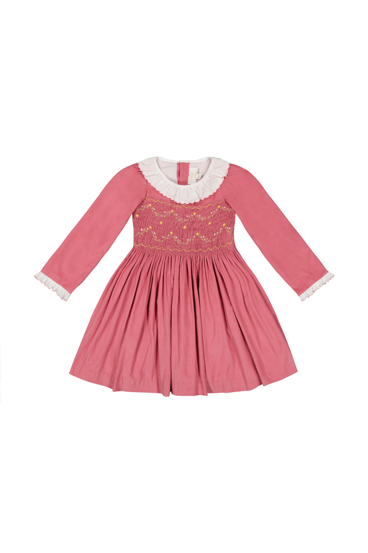 Chiara Pink Smocked Dress