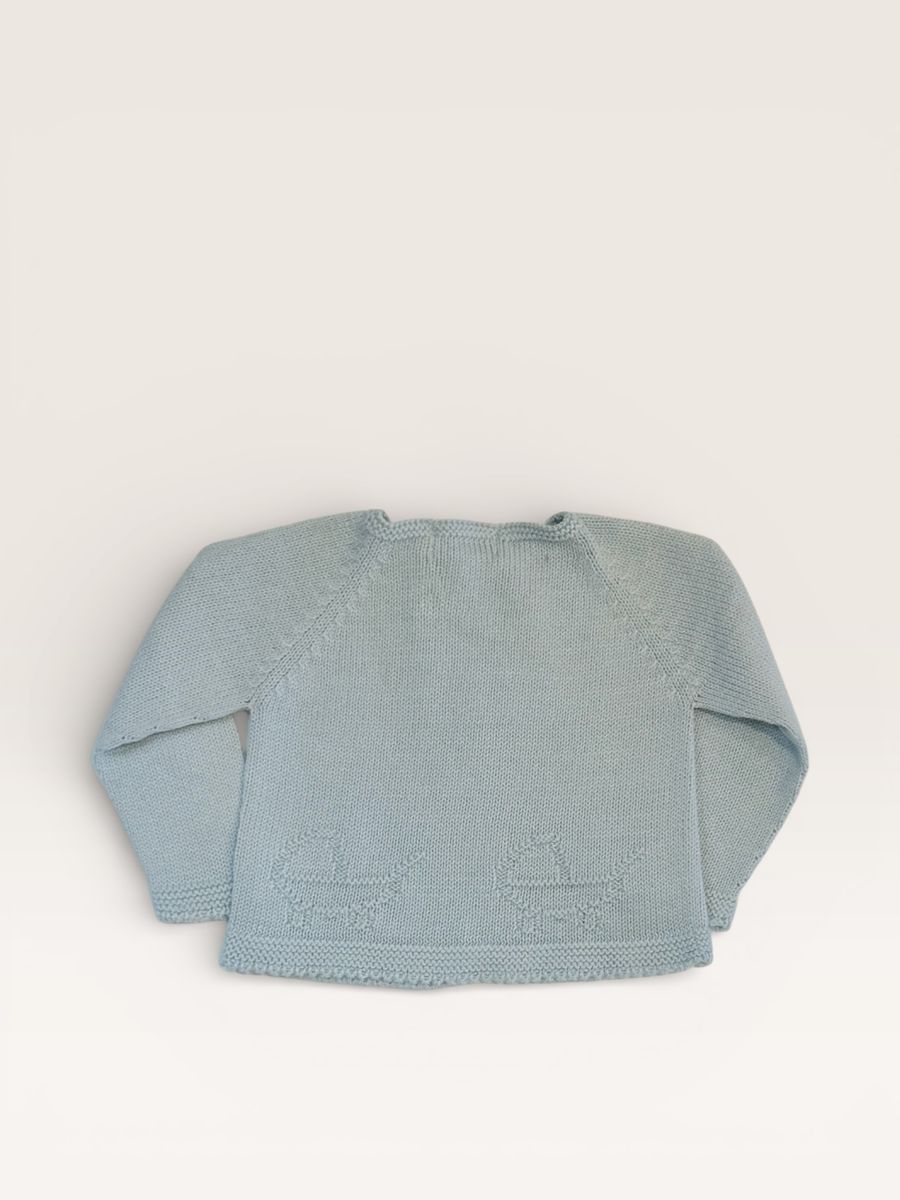 Pram Cardigan - Light Blue