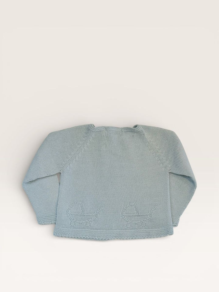 Pram Cardigan - Light Blue