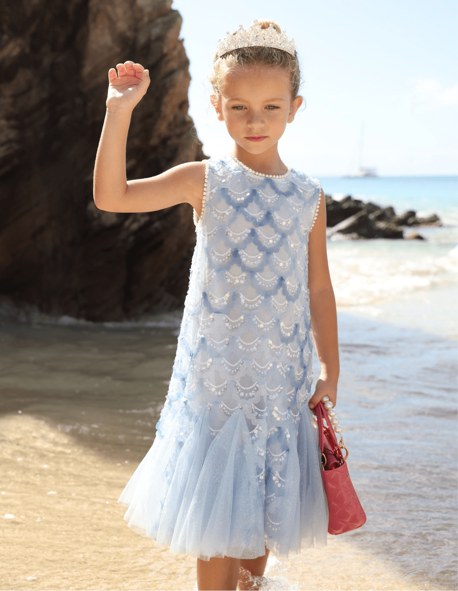 Blue Mermaid Magic Tutu Dress
