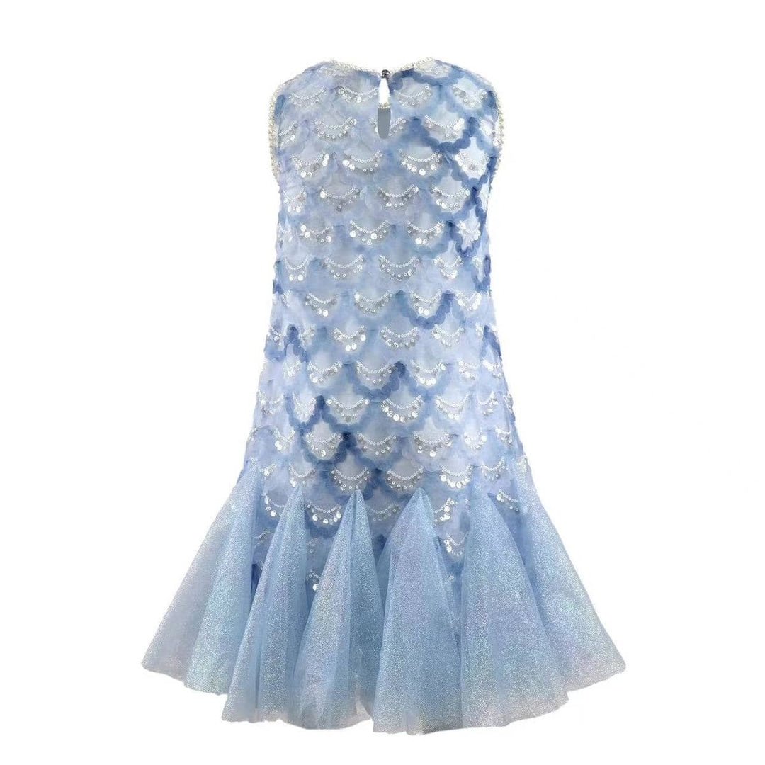 Blue Mermaid Magic Tutu Dress