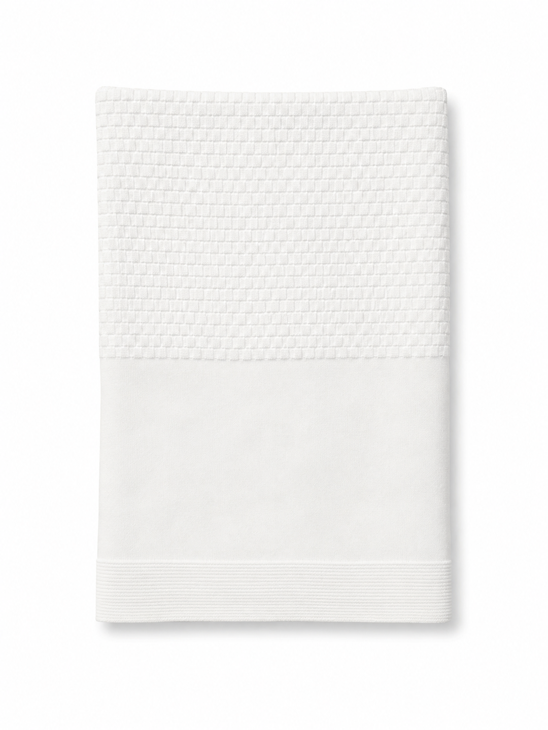 White Knit Blanket