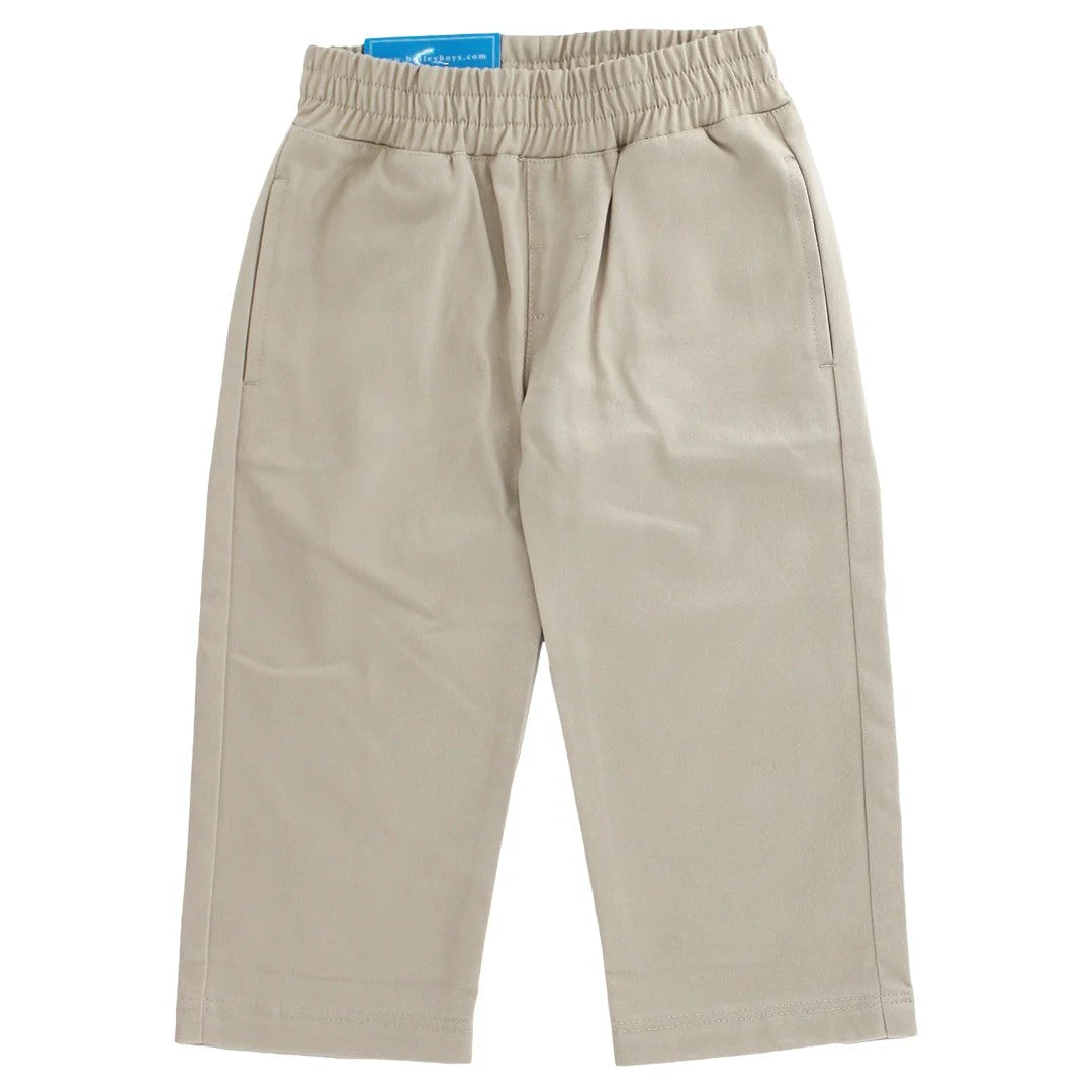 Pull On Khaki Twill Pants