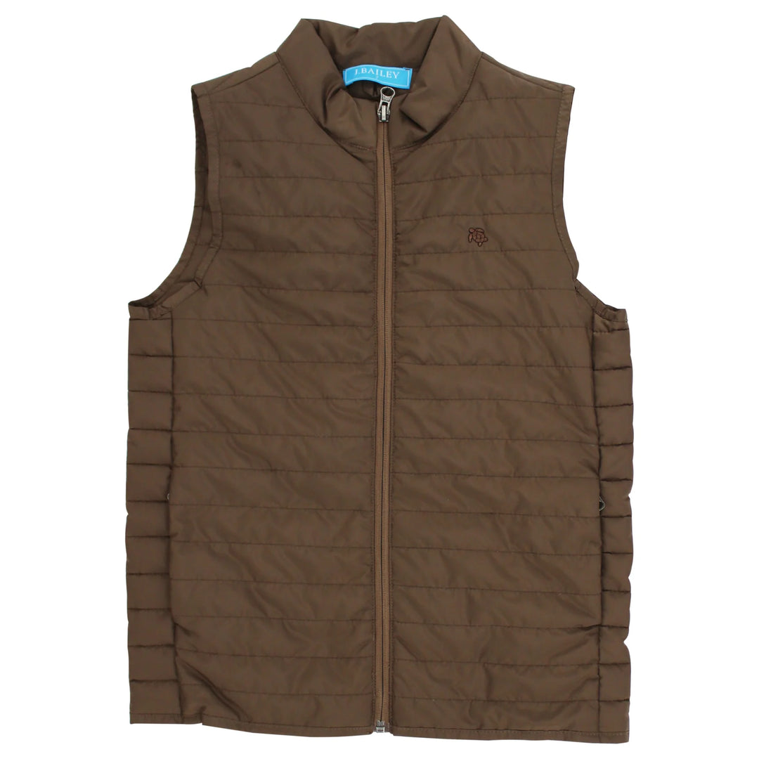 Quilted Vest - Chestnut