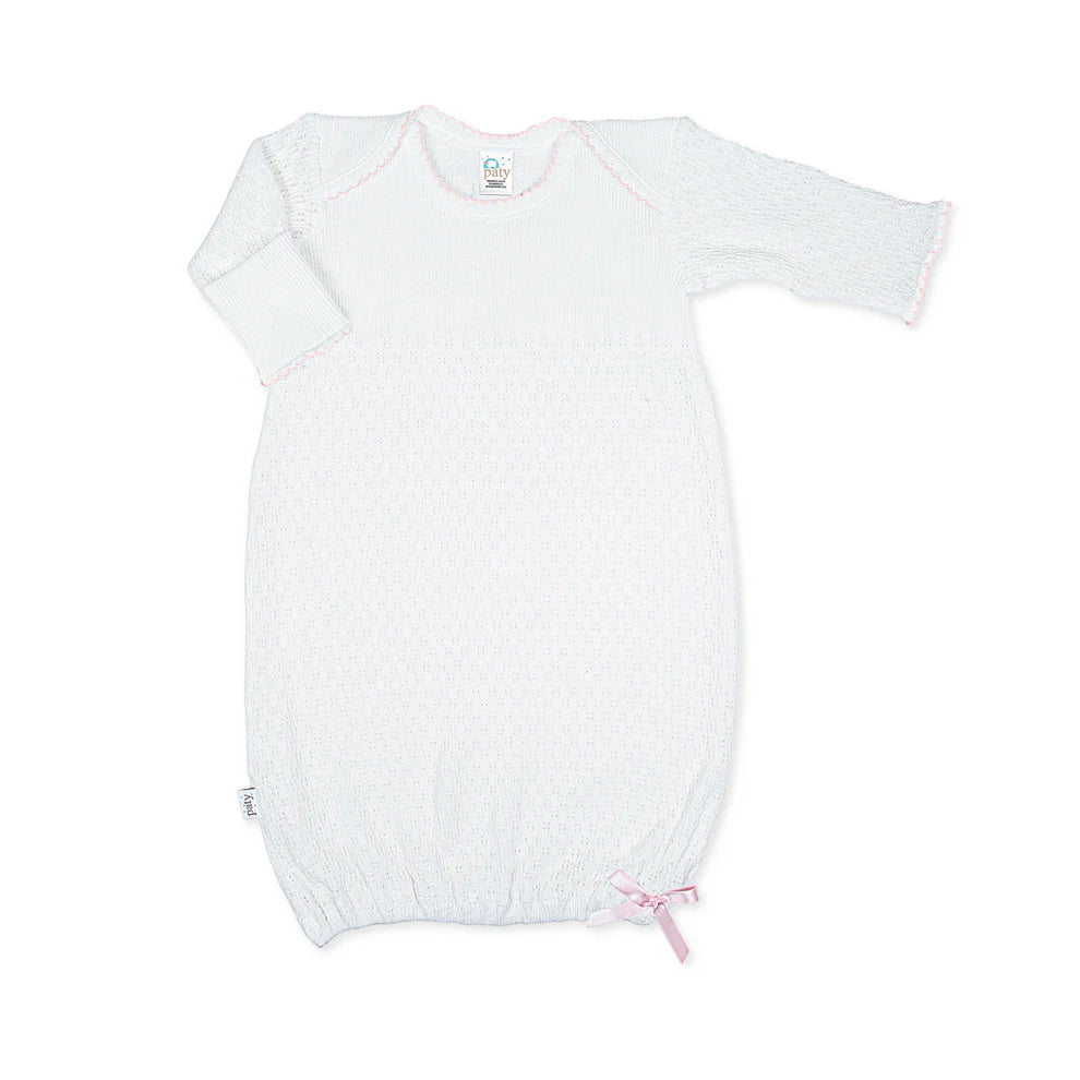 Newborn Overlap Shoulder Gown