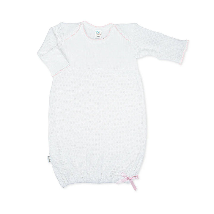Newborn Overlap Shoulder Gown