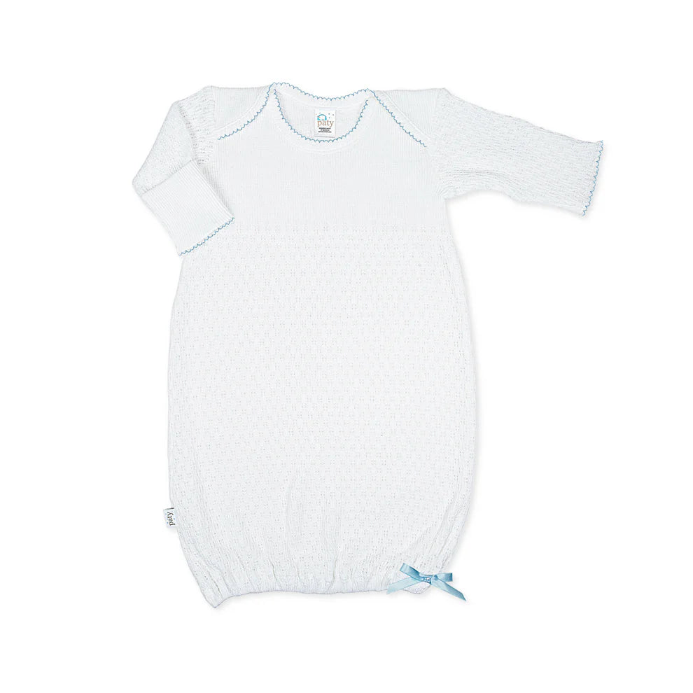 Newborn Overlap Shoulder Gown