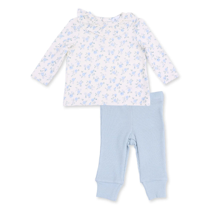 Rose Briar - Long Sleeve Ruffle Top And Pant