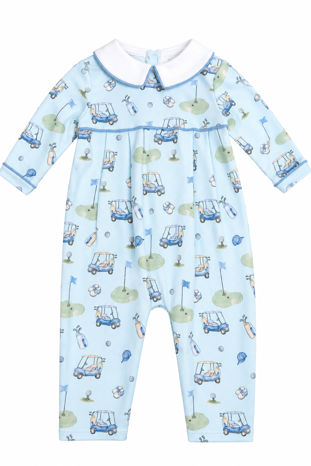 Tee Champs Printed Playsuit w/ Point Collar