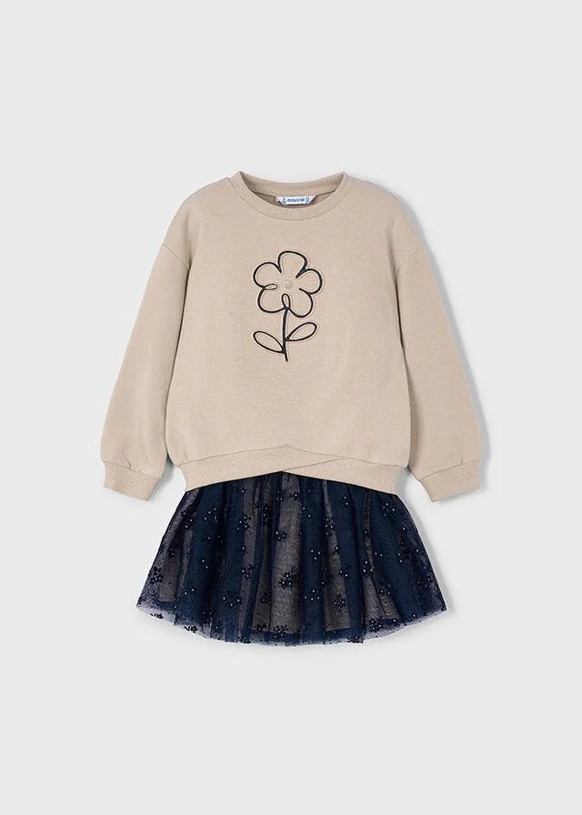 Tulle Skirt Flower Set