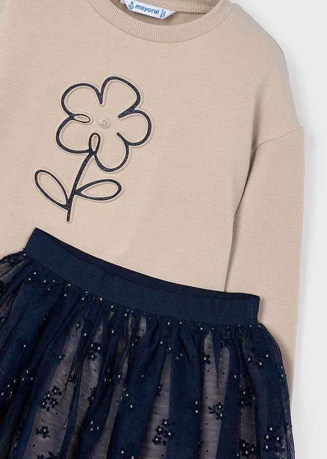 Tulle Skirt Flower Set