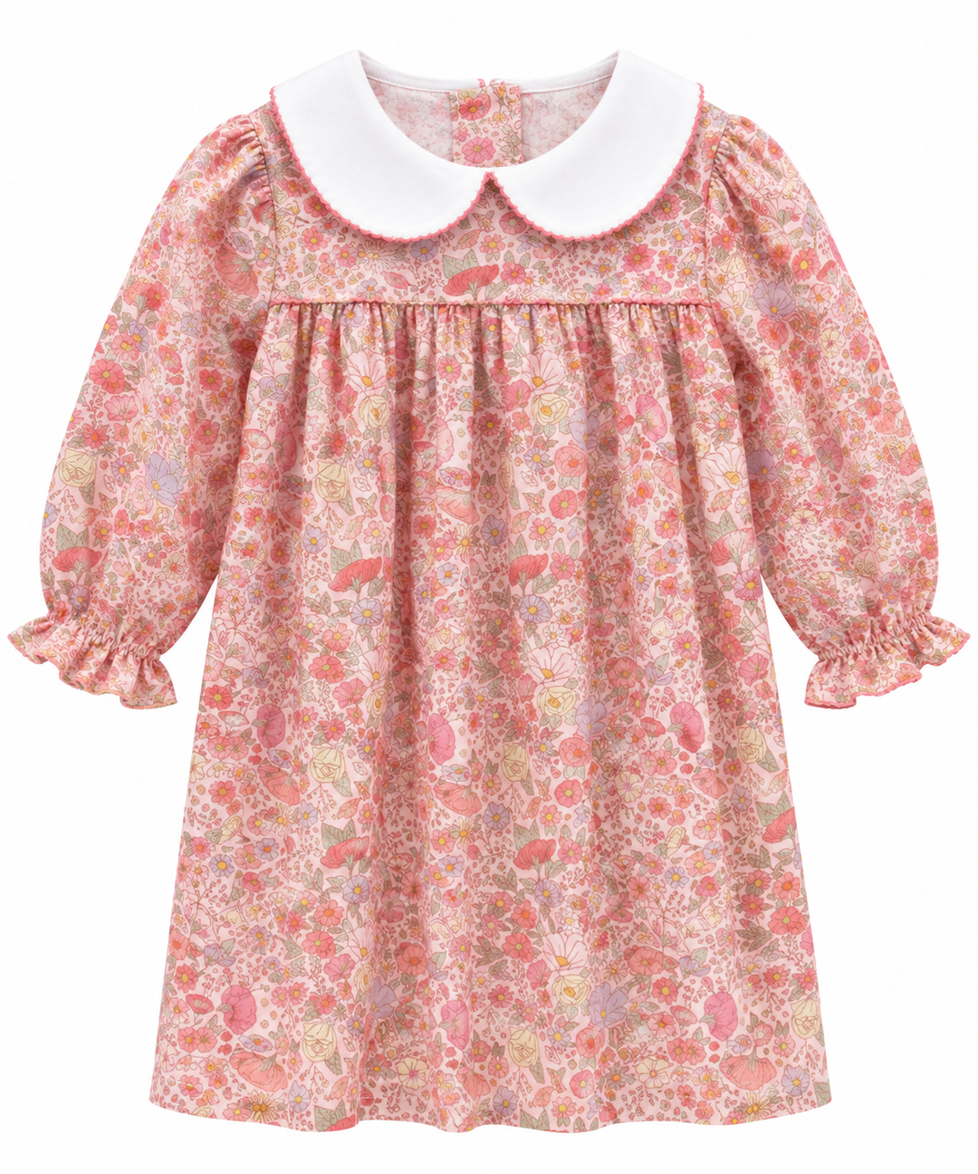 Persimmon Floral Peter Pan Dress