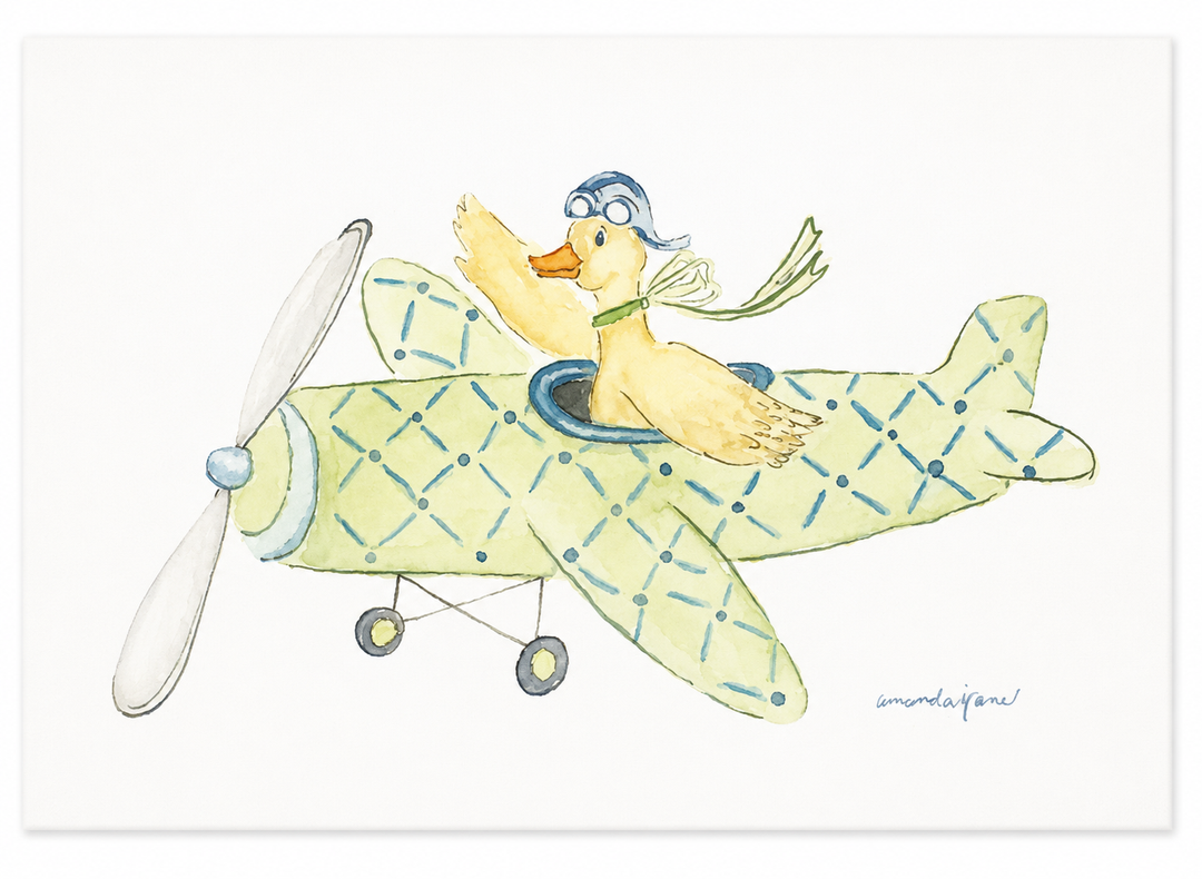 Amanda Jane Art 5x7 Plane