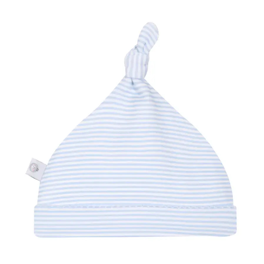 Blue Stripes Pima Newborn Hats