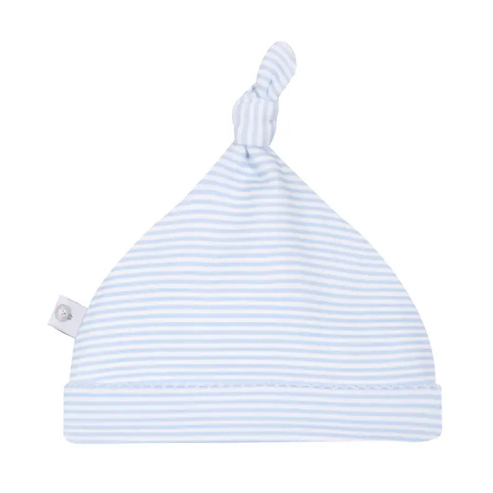 Blue Stripes Pima Newborn Hats