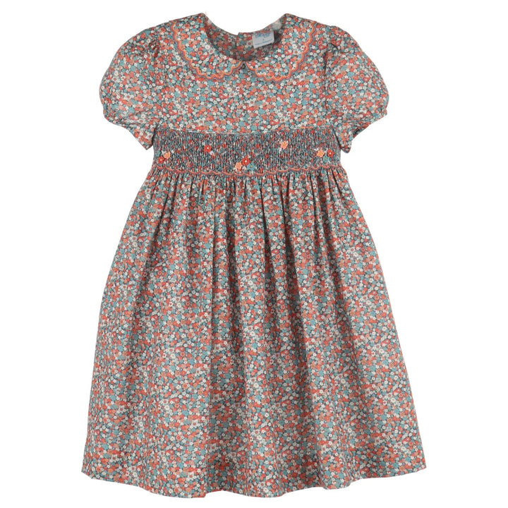 Floral Vintage Dress Blue