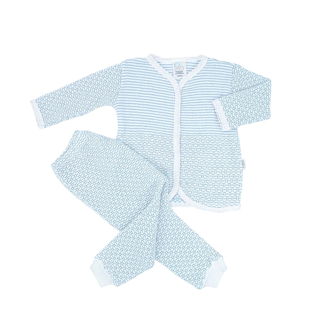 2 PC Legging Set Solid Blue