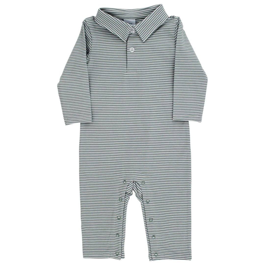 Playsuit - Sage Stripe Knit