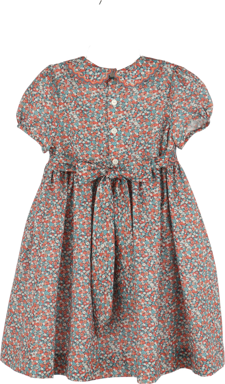 Floral Vintage Dress Blue