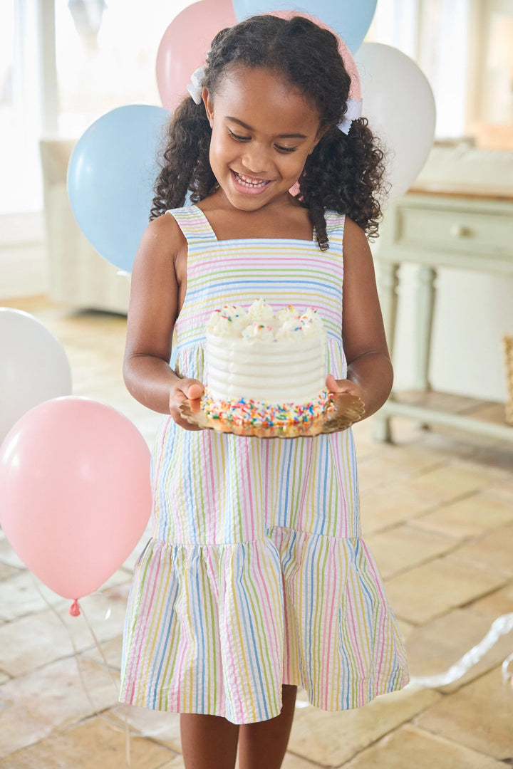 Georgia Dress - Rainbow Stripe