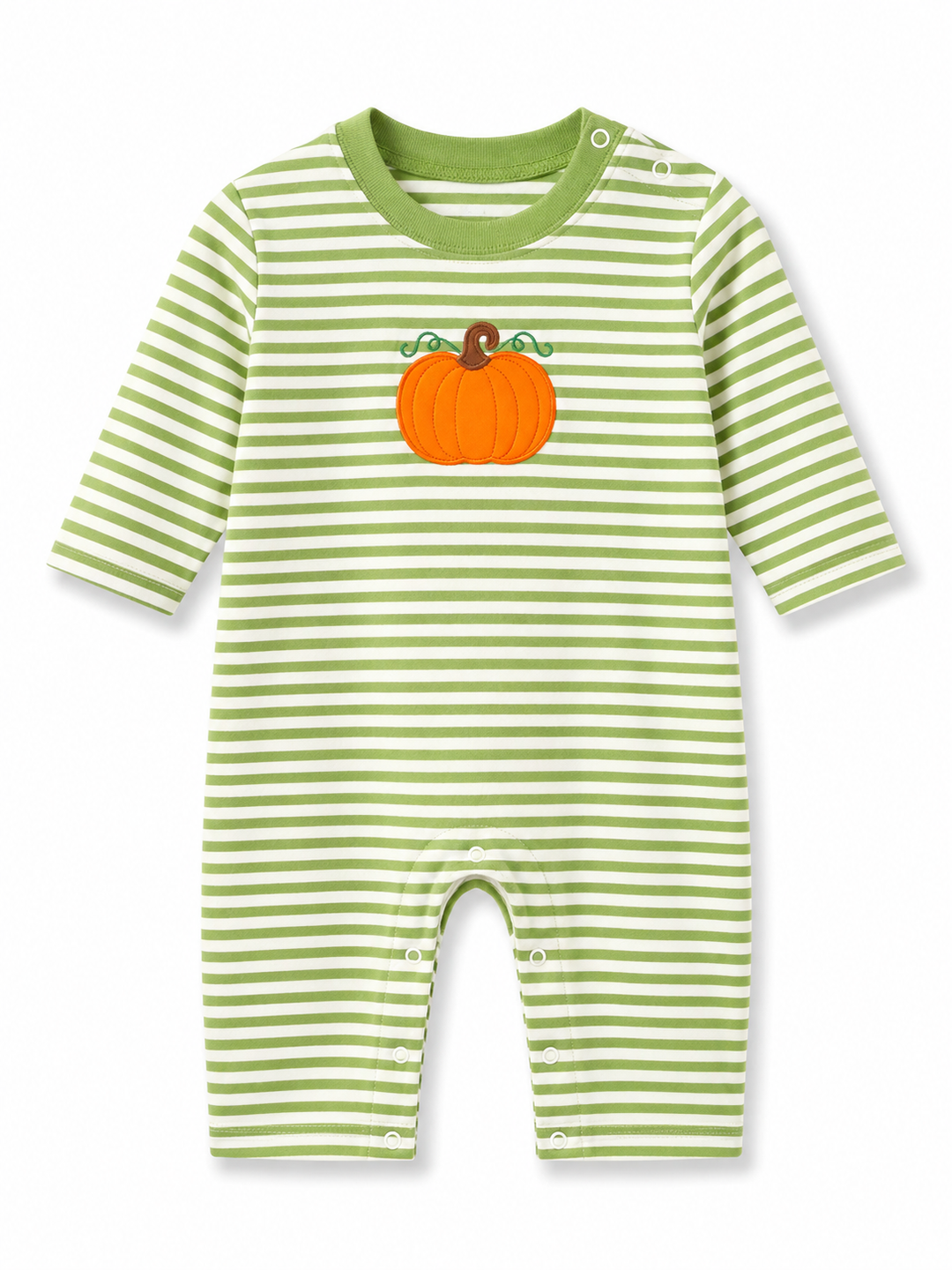 Green Stripe Pumpkin One Piece