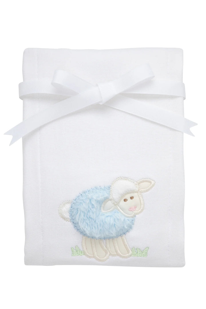Lamb Appliqued Burp