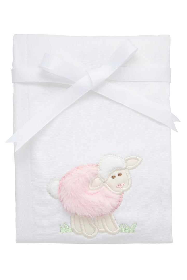 Lamb Appliqued Burp