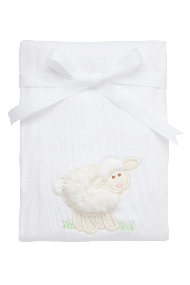 Lamb Appliqued Burp