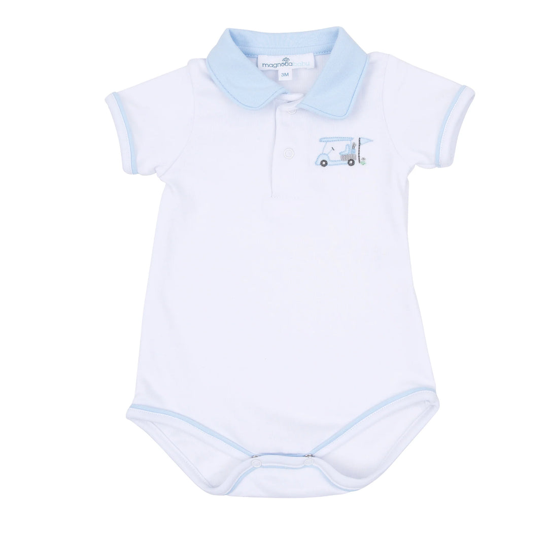 Little Golfer Collared Bodysuit