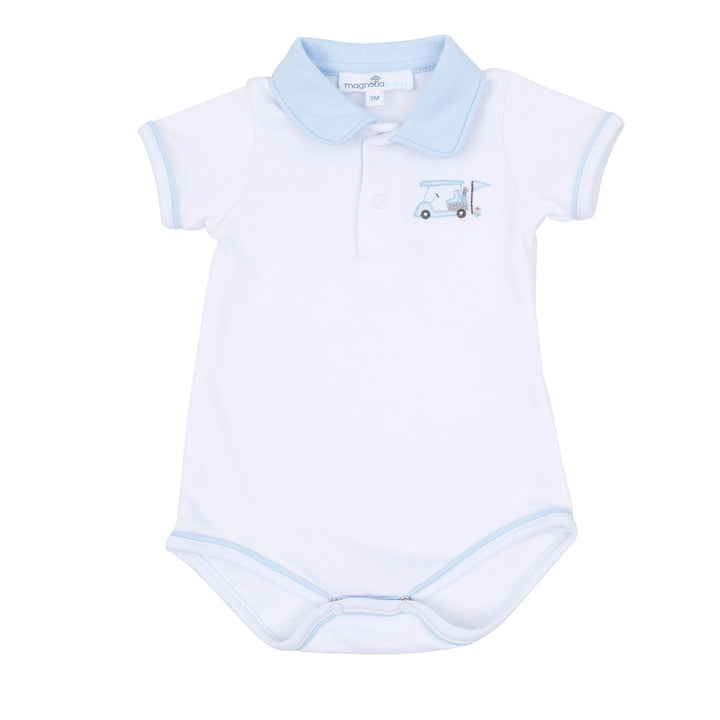 Little Golfer Collared Bodysuit