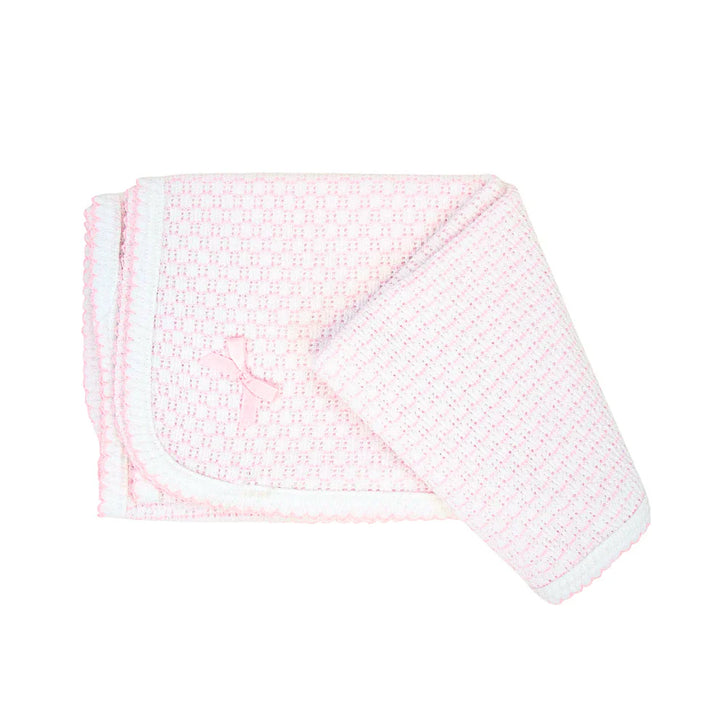 Knit Blanket W/ Bow
