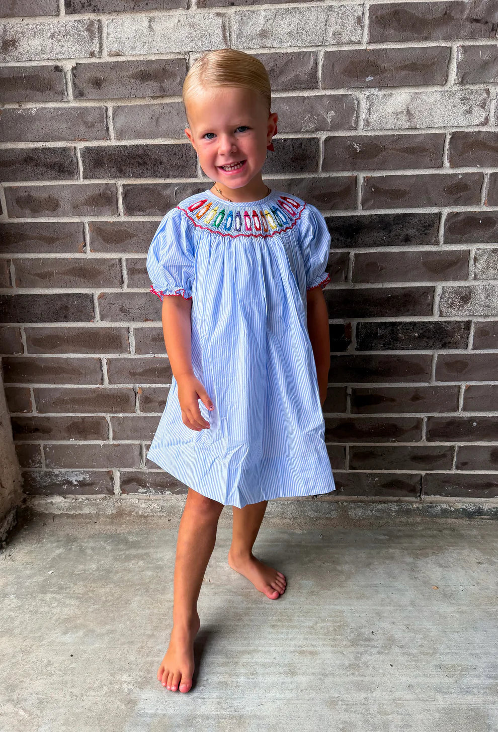 Blue Crayon Dress