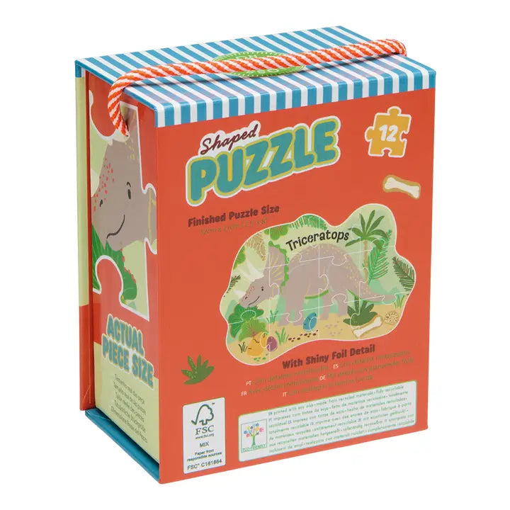Dino 12pc Shaped Puzzle