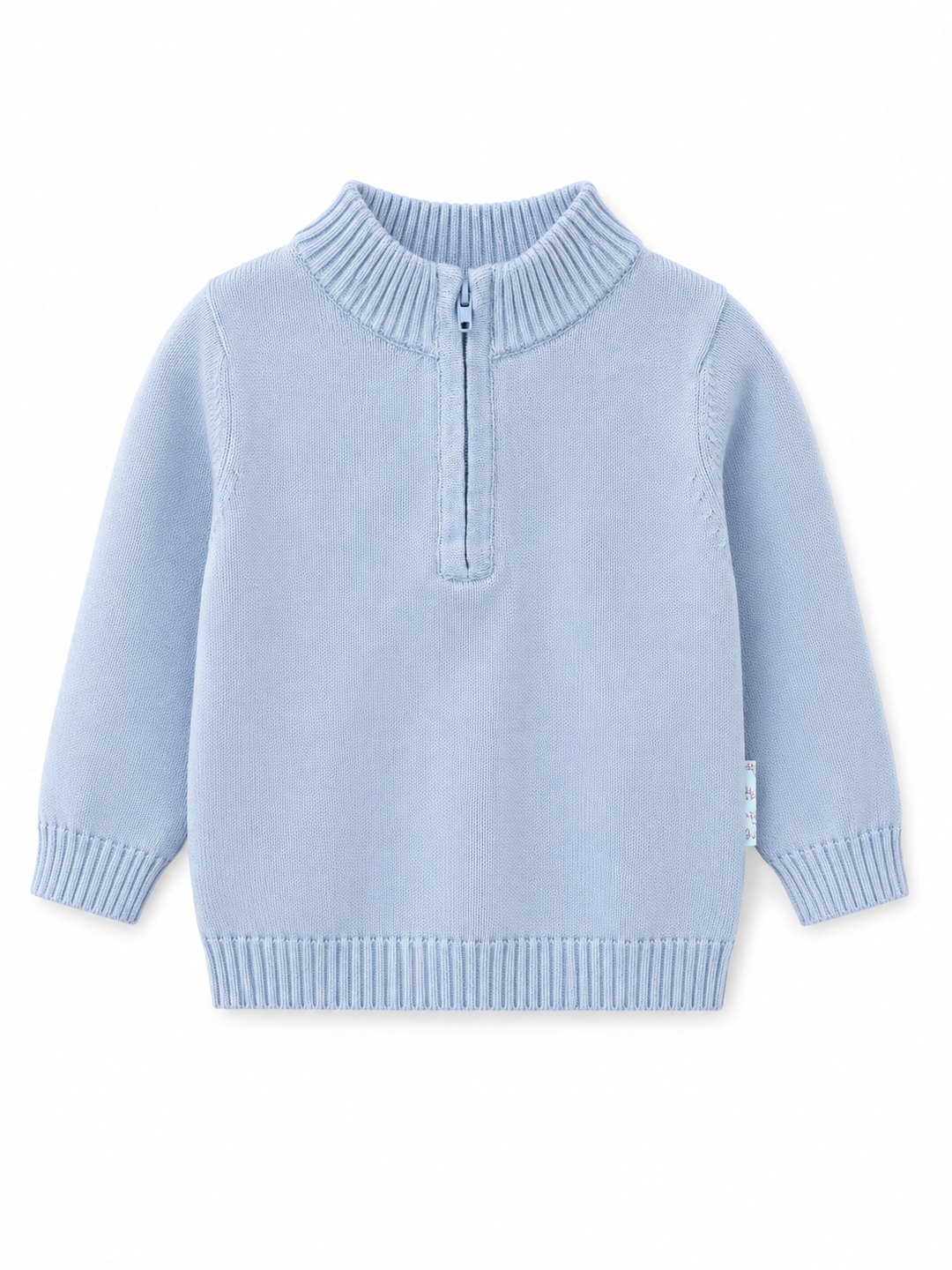 Blue Quarter Zip Sweater