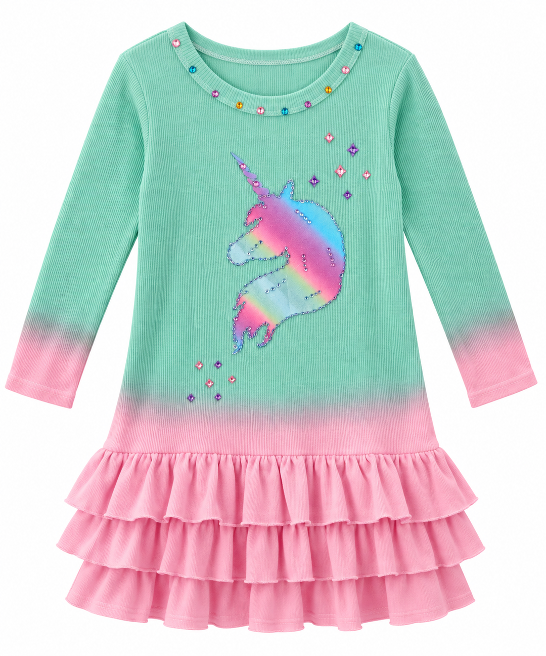 Unicorn Lexi Dress Mint Pink