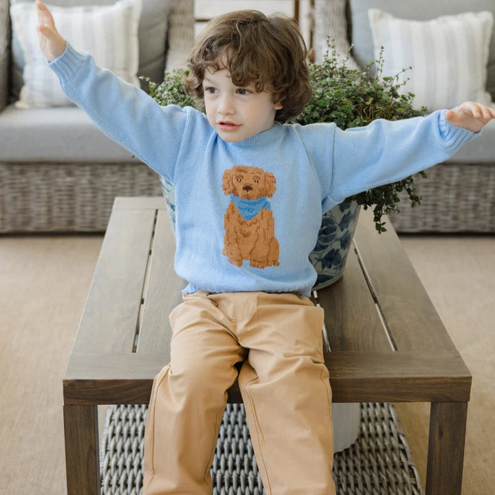 Crew Neck Sweater - Blue