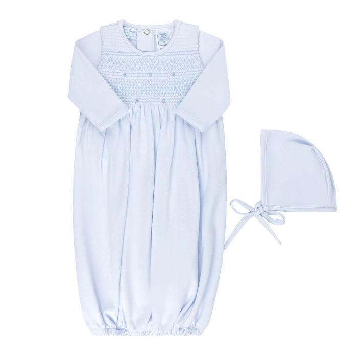 Smocked Bullion Gown W/Hat