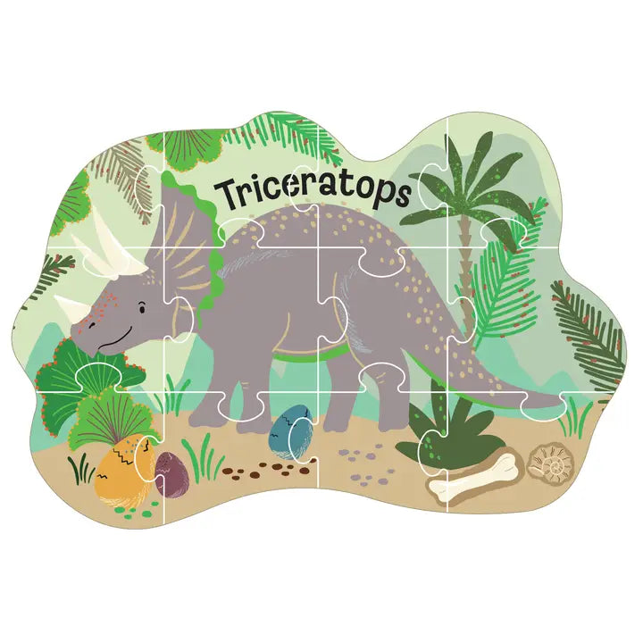 Dino 12pc Shaped Puzzle