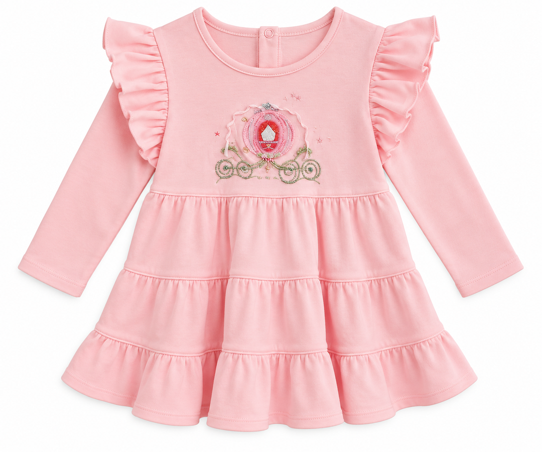 Cindy's Ride Pink Tiered Dress