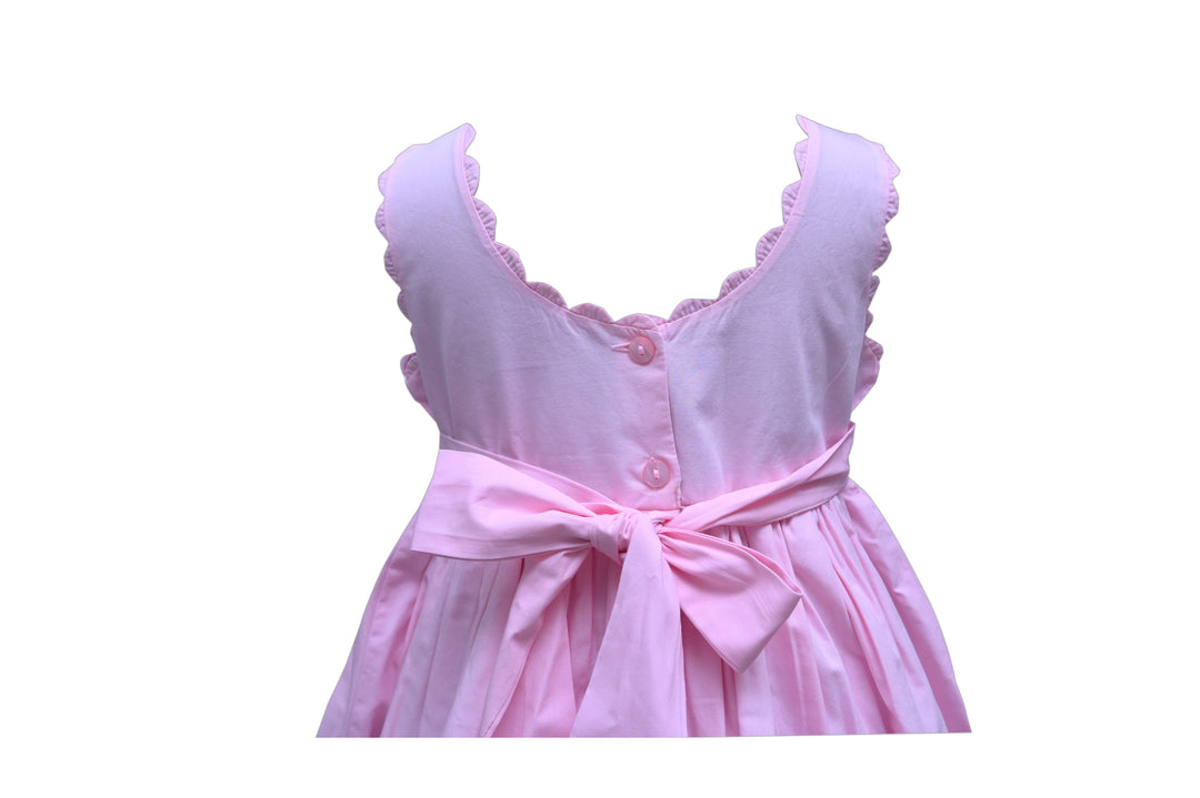 Flamingo Embroidered Dress
