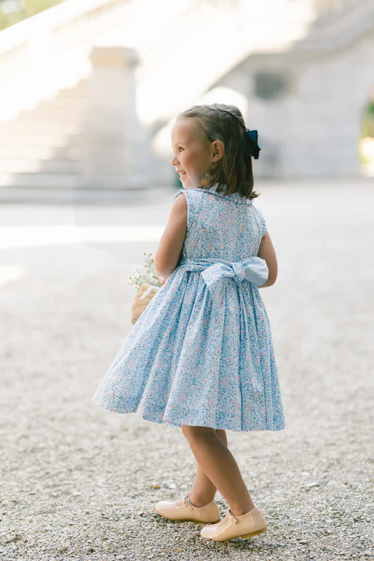 Olympe Floral Blue Dress