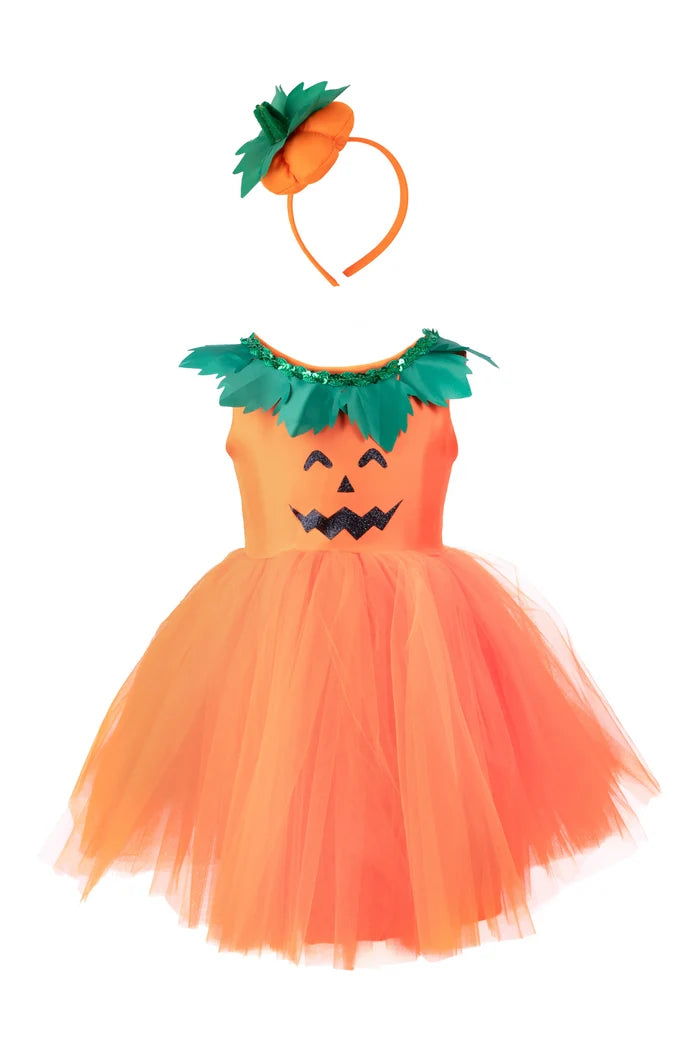 Pumpkin Patch Princess Dress w/ Headband