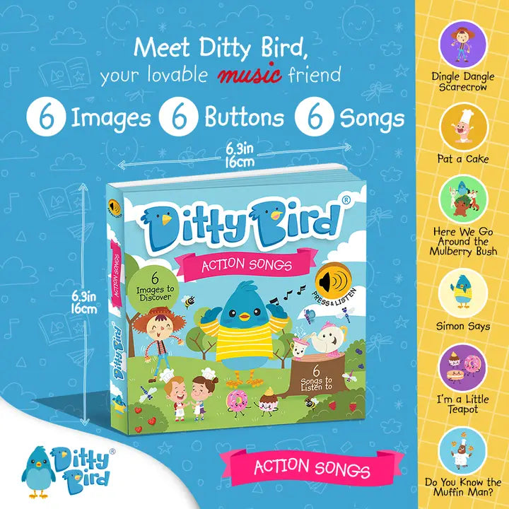 Ditty Bird : Sound Book Motor Skills: Action Songs