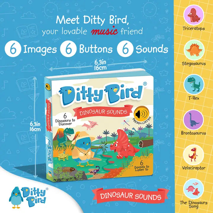 Ditty Bird : Baby Sound Book Dinosaur Sounds