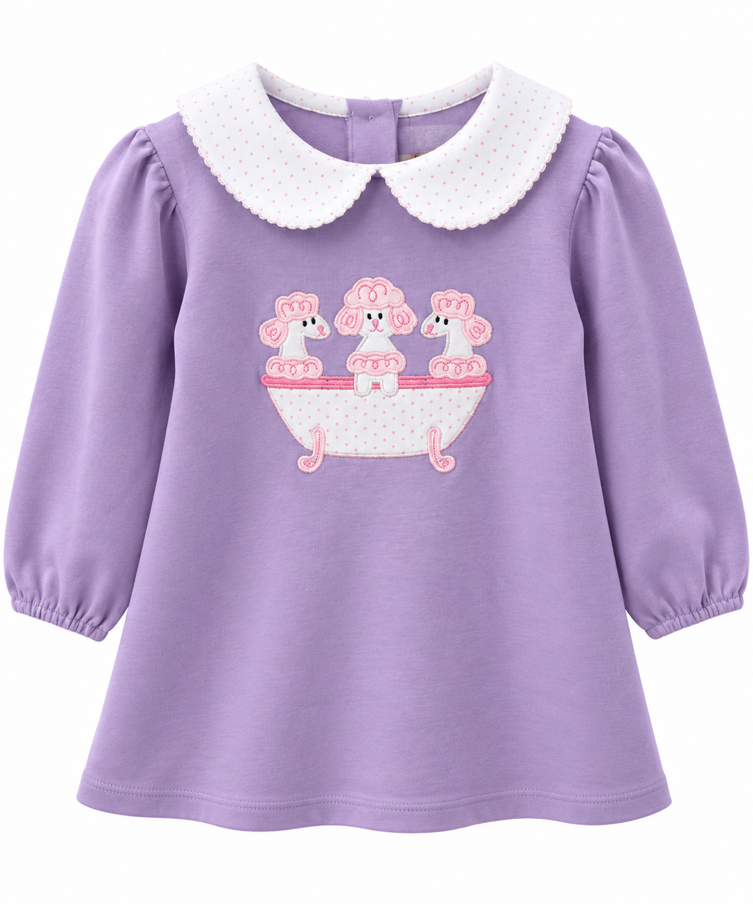 Purple Dress - Poodles in Tub