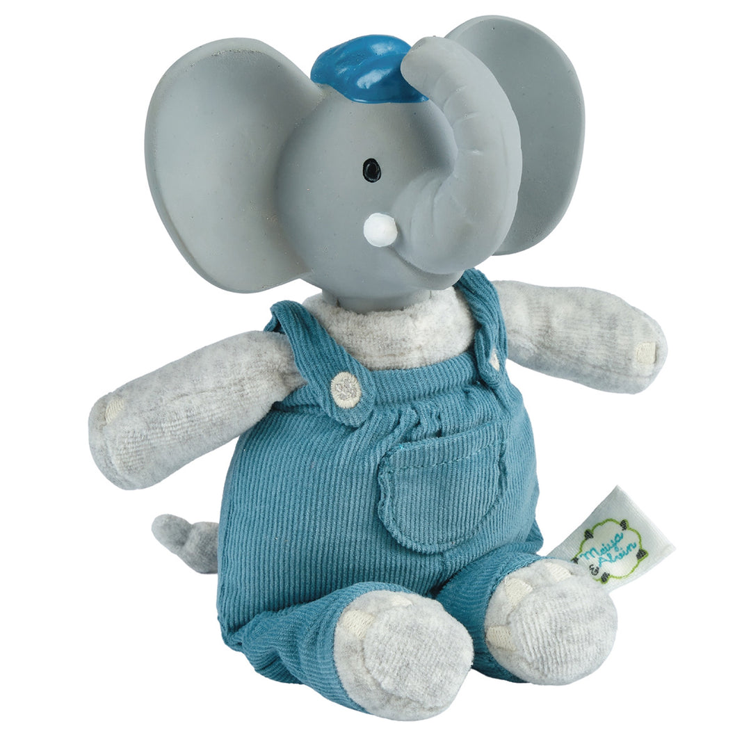 Alvin the Elephant Rubber Head Deluxe Toy with Book