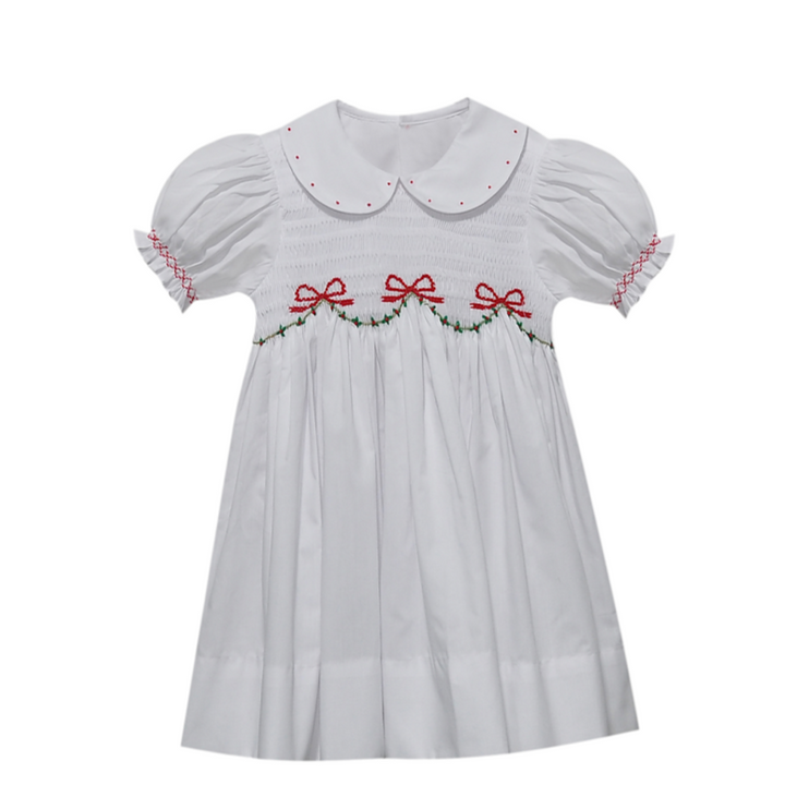 White Cate Dress Ribbons